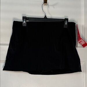 Spanx Skirtini Black Swim Skirt: Size 12 NWT
